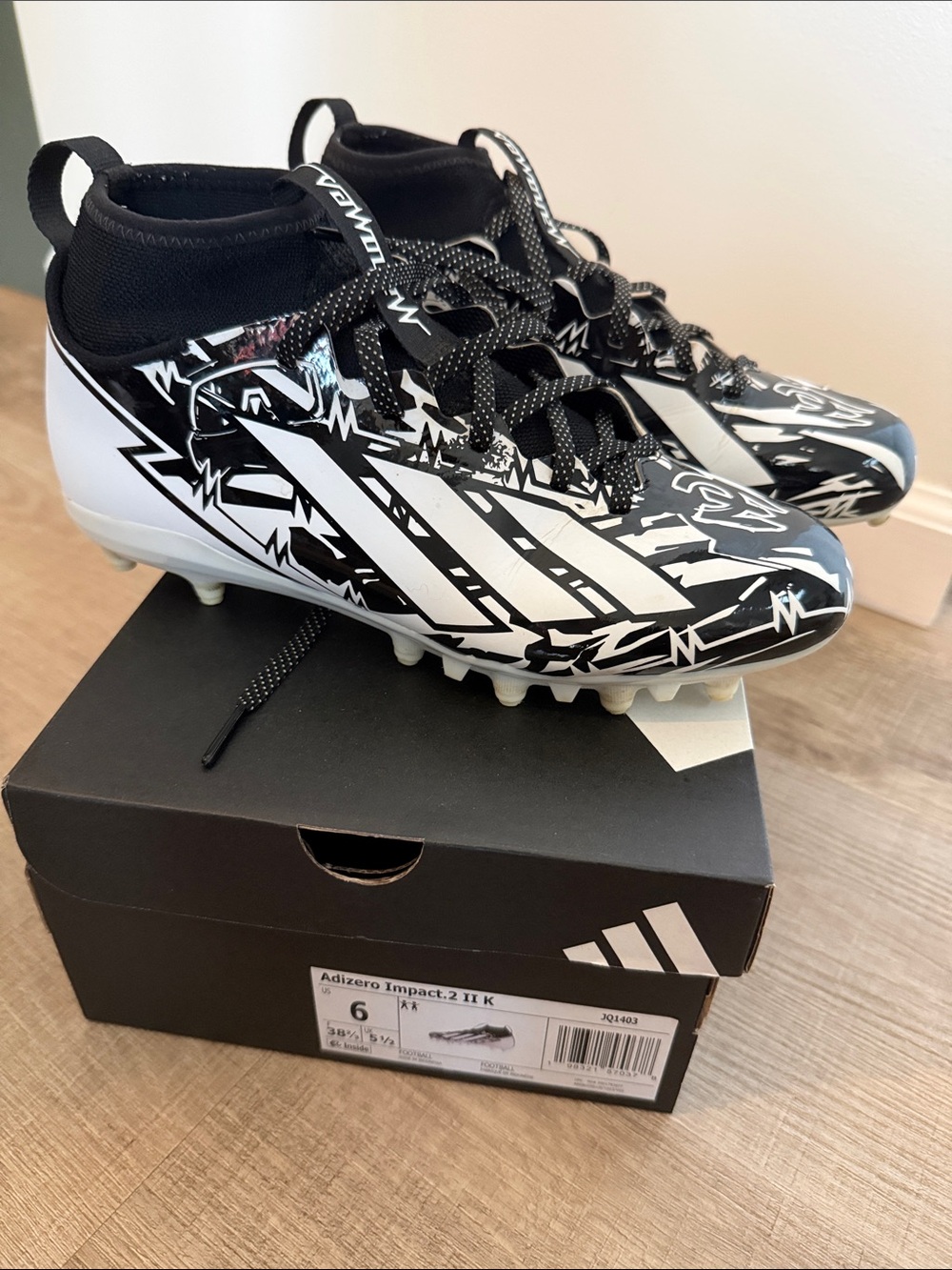 Adidas Kids Adizero Impact.2 Football Cleats